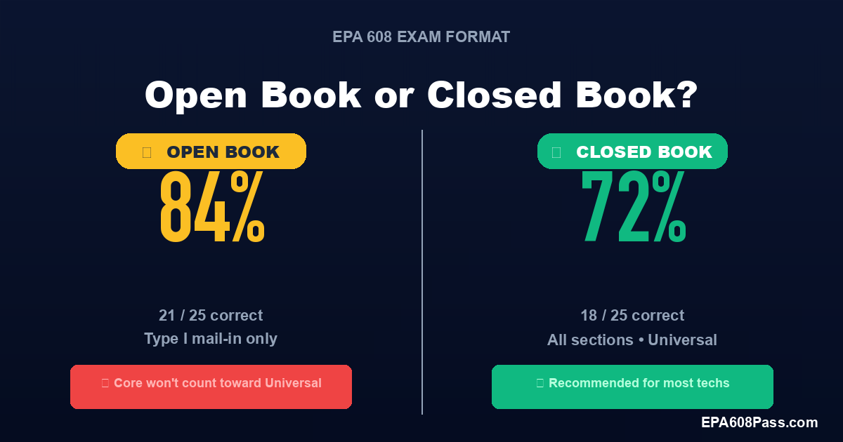 EPA 608 Open Book or Closed Book? The Full Answer (2026)