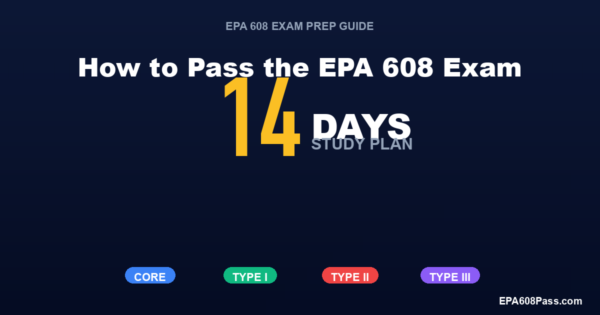 How to Pass the EPA 608 Exam (2026 Guide)